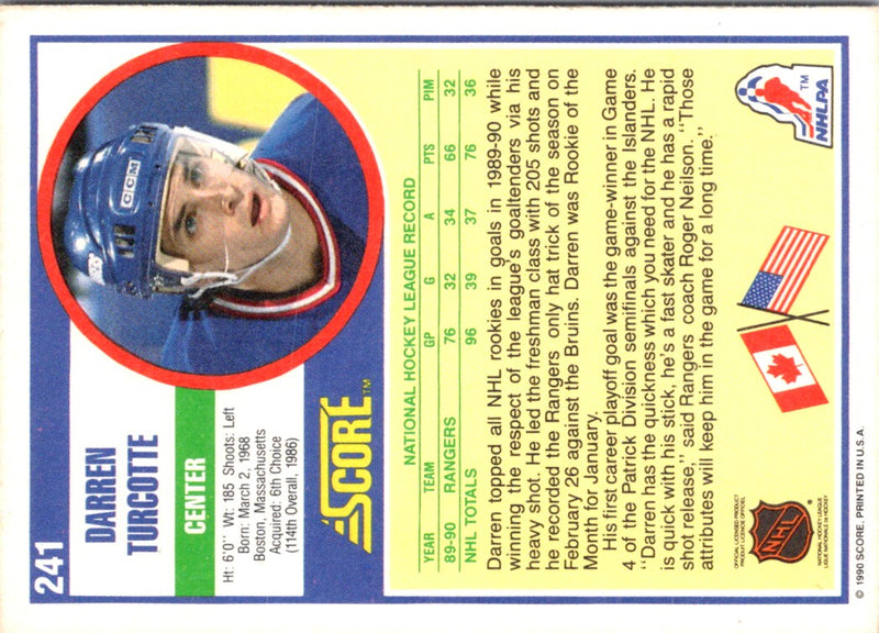 1990 Score Darren Turcotte