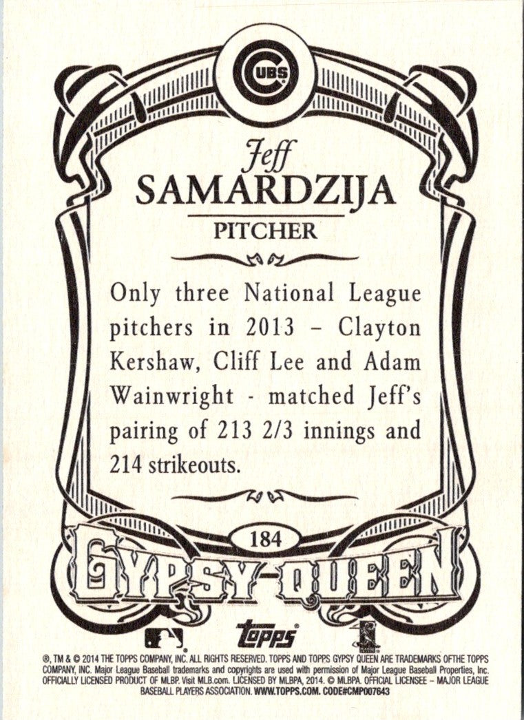 2014 Topps Gypsy Queen Jeff Samardzija