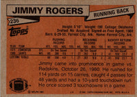 1981 Topps Jimmy Rogers #236 Rookie