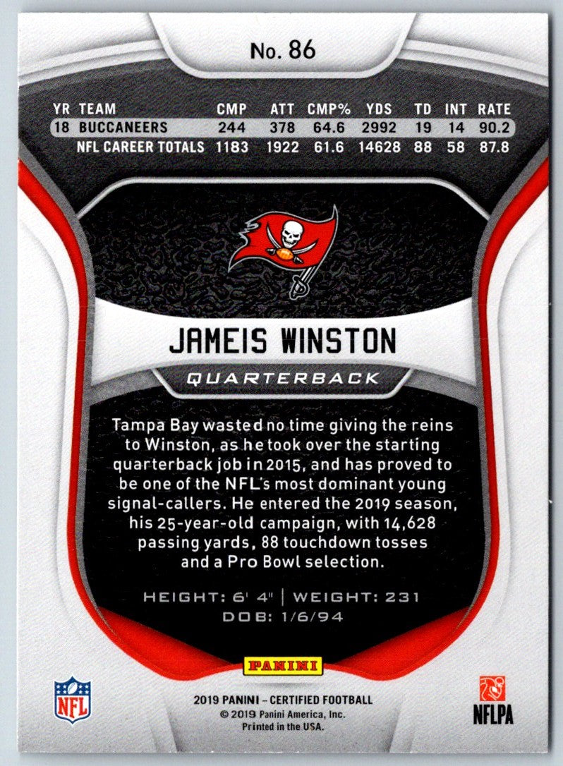 2019 Panini Certified Jameis Winston