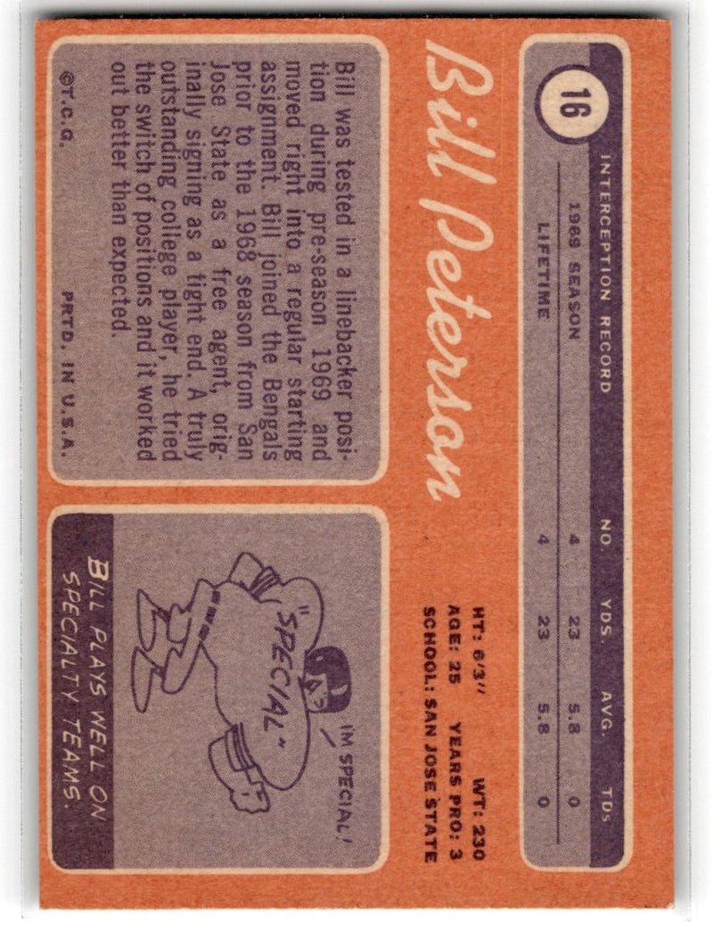 1970 Topps Bill Peterson