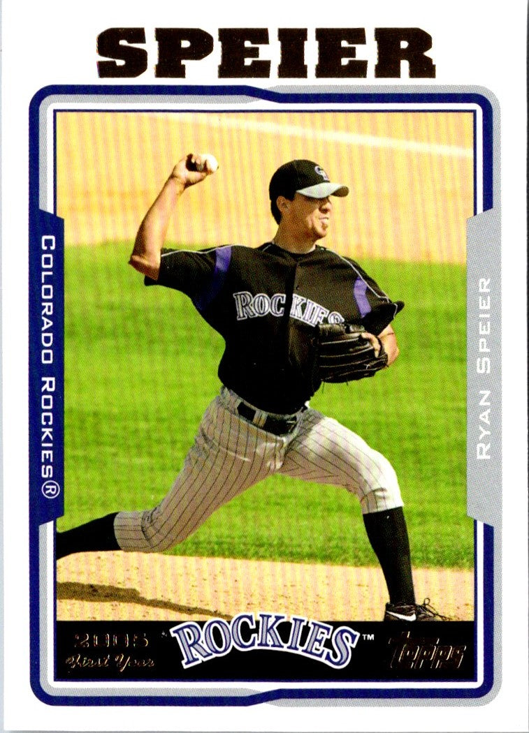 2005 Topps Updates & Highlights Ryan Speier