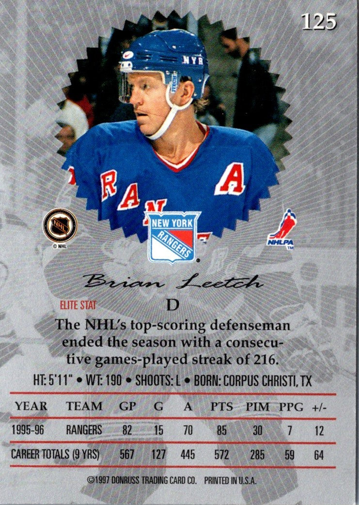 1996 Donruss Elite Brian Leetch