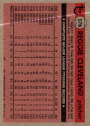 1981 Topps Reggie Cleveland