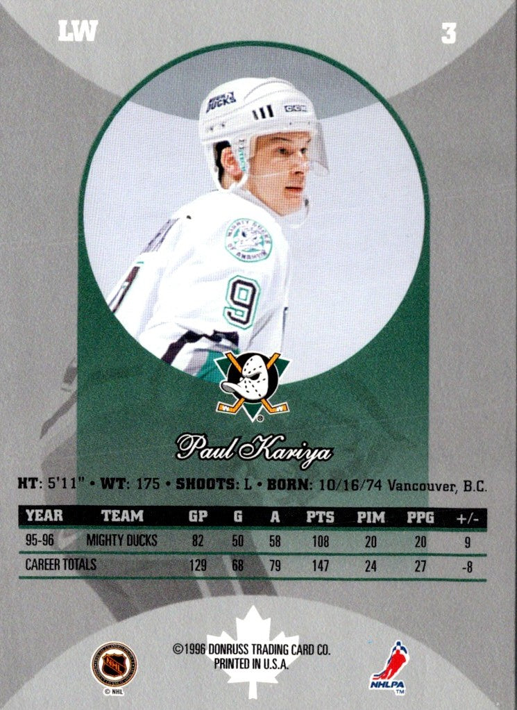 1996 Donruss Paul Kariya