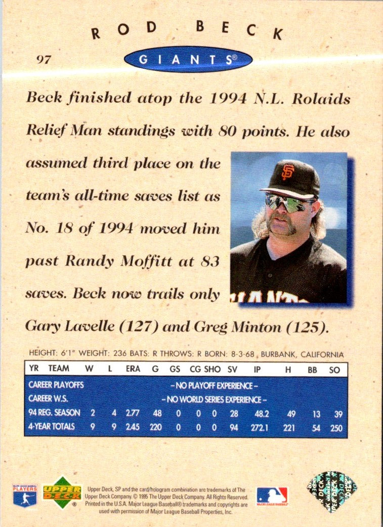 1995 SP Rod Beck