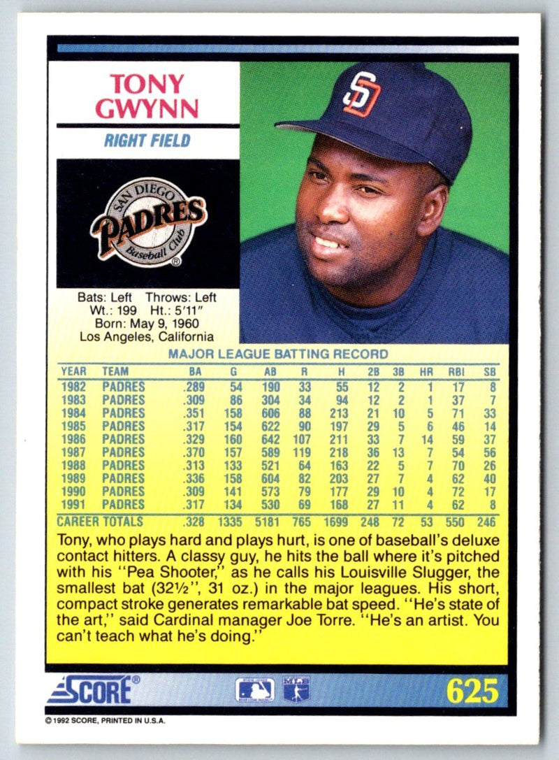 1992 Score Tony Gwynn