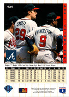 1994 Collector's Choice John Smoltz #420 Silver Signature