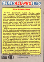1990 Fleer All-Pro Tom Newberry #6