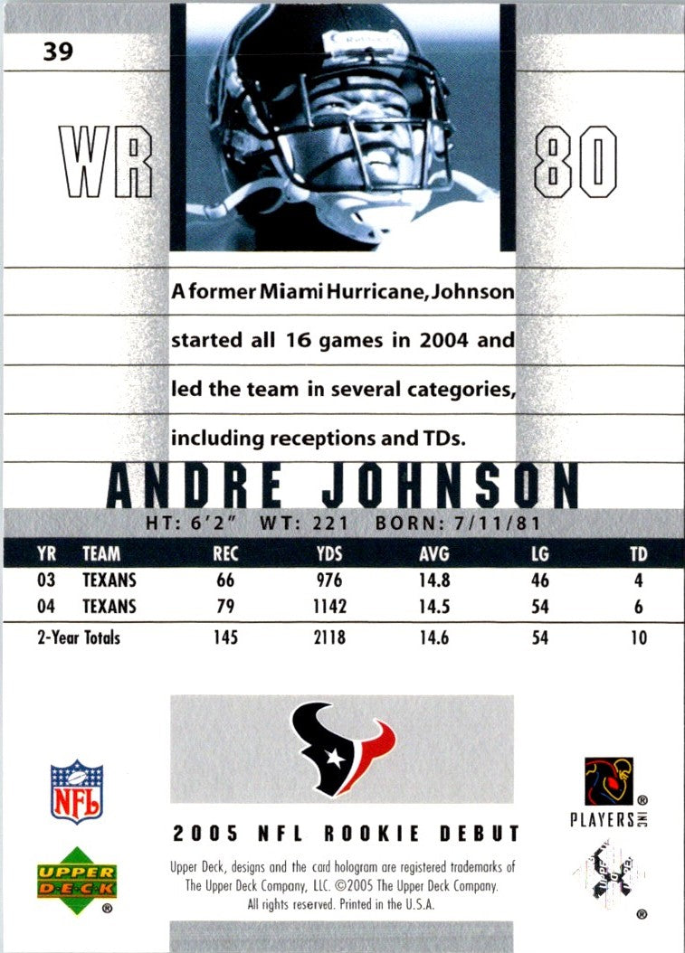 2004 Upper Deck Andre Johnson