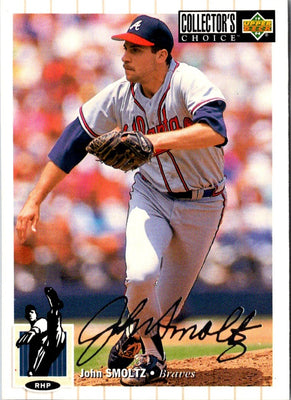 1994 Collector's Choice John Smoltz #420 Silver Signature
