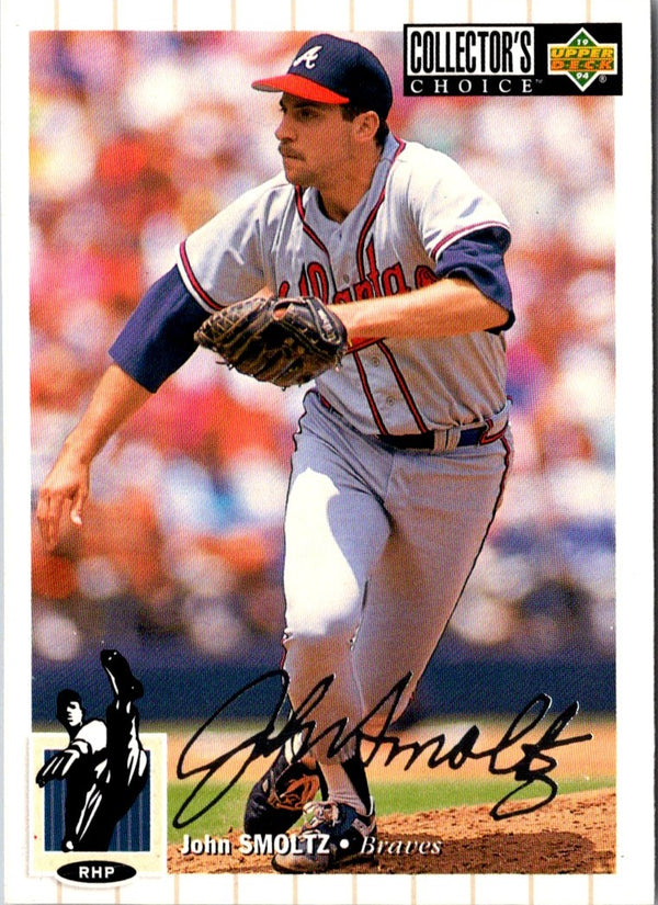 1994 Collector's Choice John Smoltz #420 Silver Signature