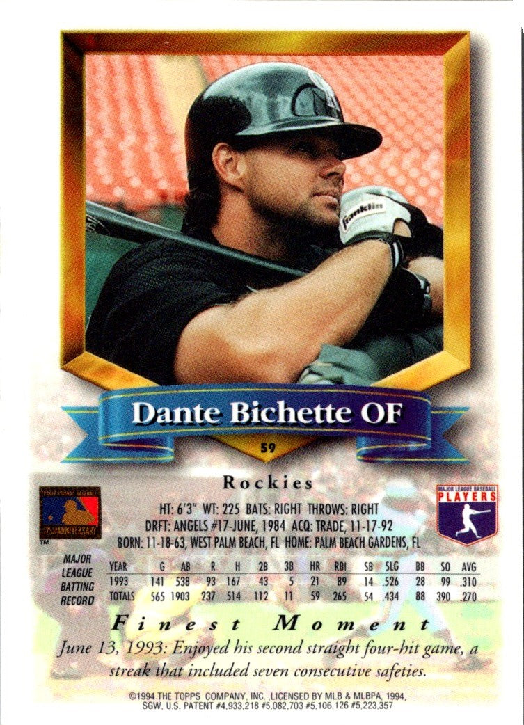 1994 Finest Dante Bichette