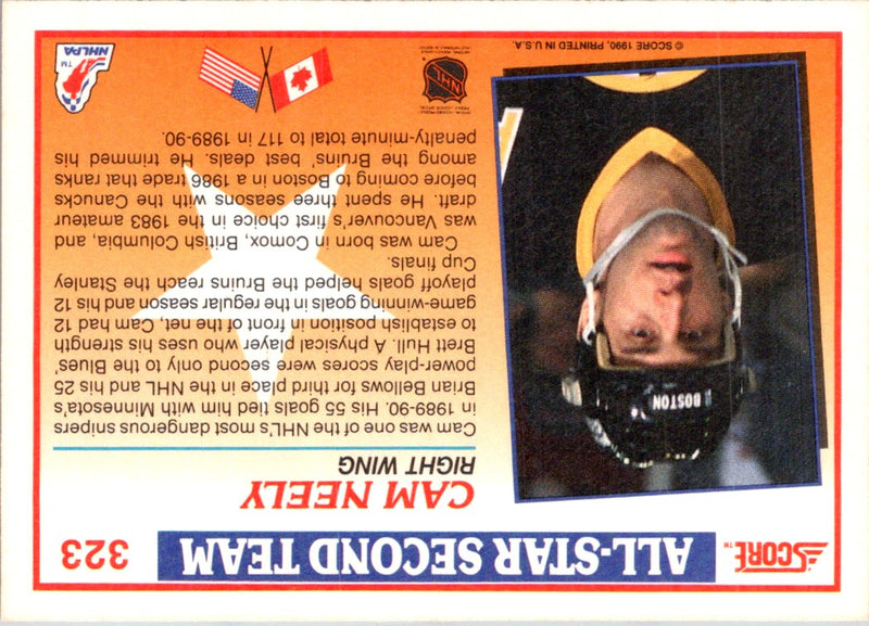 1990 Score Canadian Cam Neely