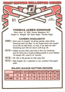 1981 Donruss Tom Donohue