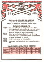 1981 Donruss Tom Donohue #51A