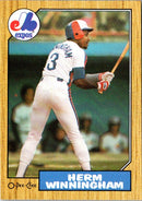 1987 O-Pee-Chee Herm Winningham