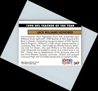 1991 Pro Set Jack Williams #347