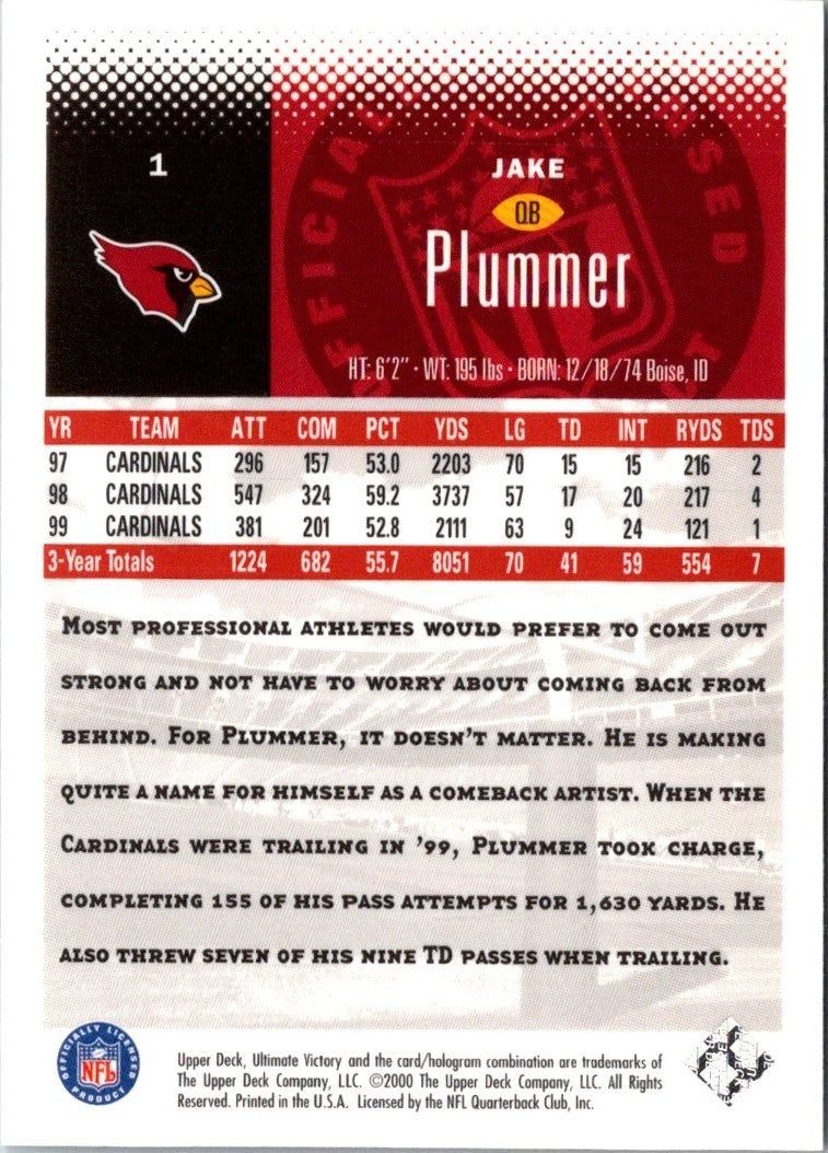 1998 Upper Deck Jake Plummer