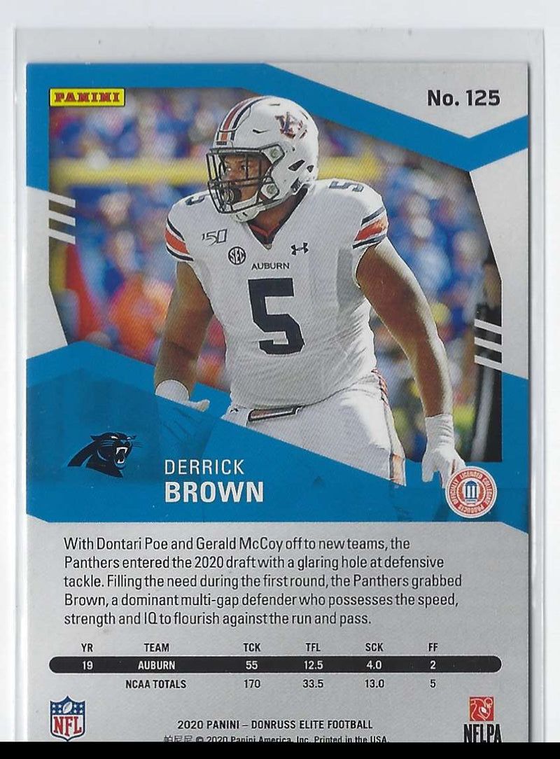 2020 Donruss Elite Company Black Derrick Brown/Bo Jackson/Cam Newton/Dee Ford