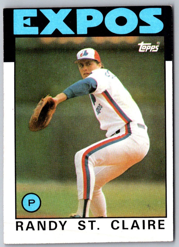 1986 Topps Randy St. Claire #89