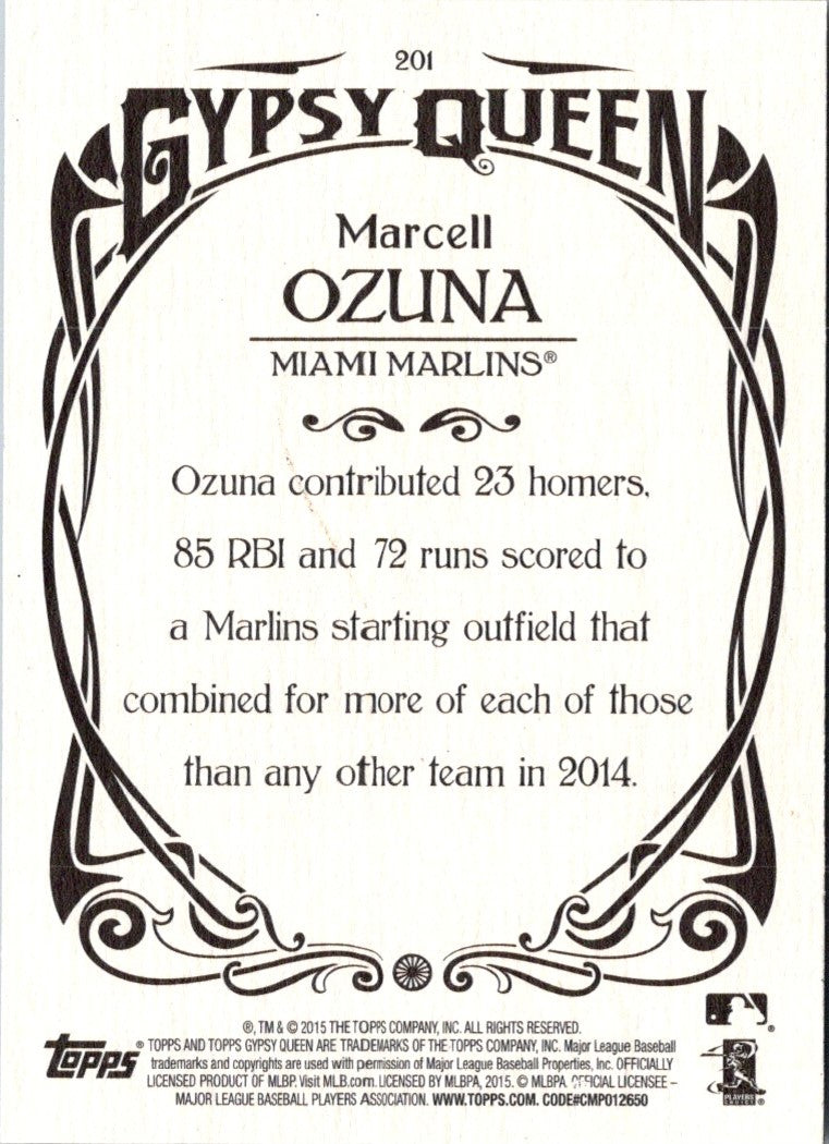 2015 Topps Gypsy Queen Marcell Ozuna