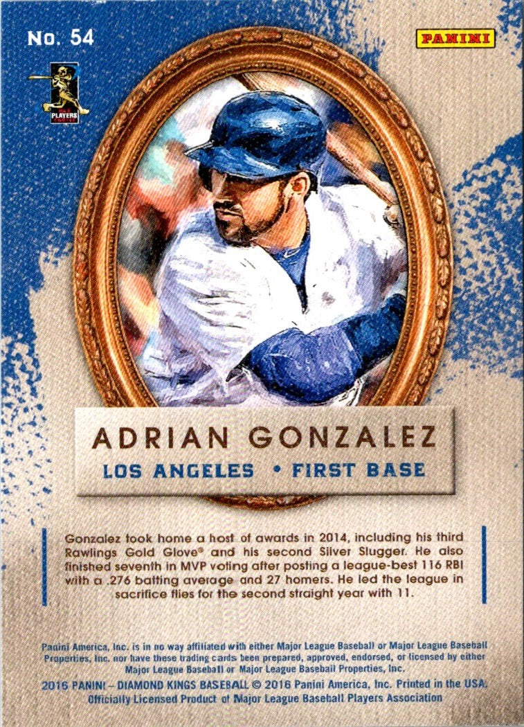 2016 Panini Diamond Kings Adrian Gonzalez