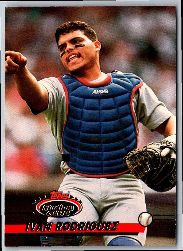 1993 Stadium Club Ivan Rodriguez #524
