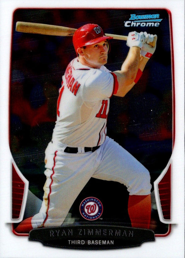 2013 Bowman Chrome Ryan Zimmerman #80