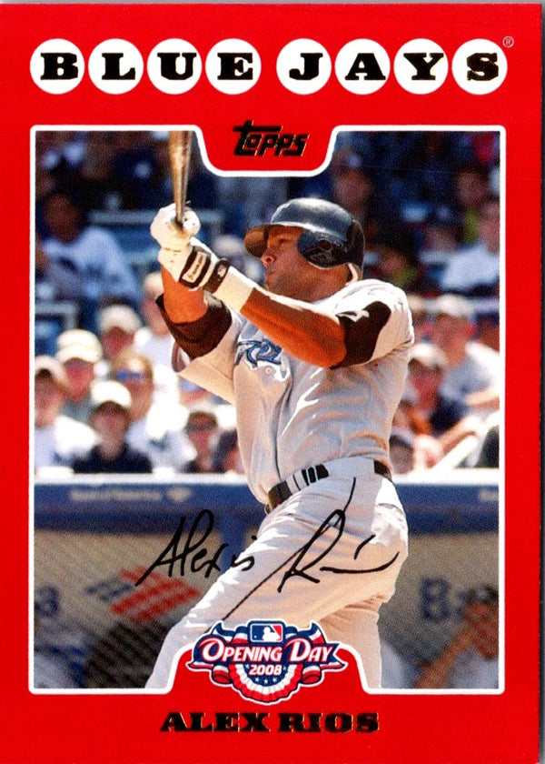 2008 Topps Opening Day Alex Rios #37