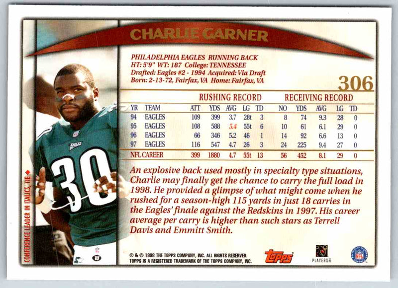 1998 Topps Charlie Garner