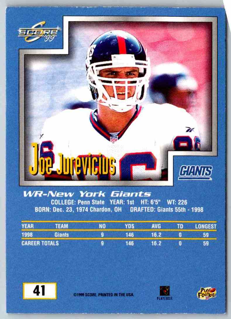 1999 Score Joe Jurevicius