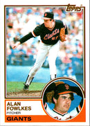 1983 Topps Alan Fowlkes