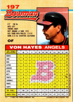 1992 Bowman Von Hayes #197
