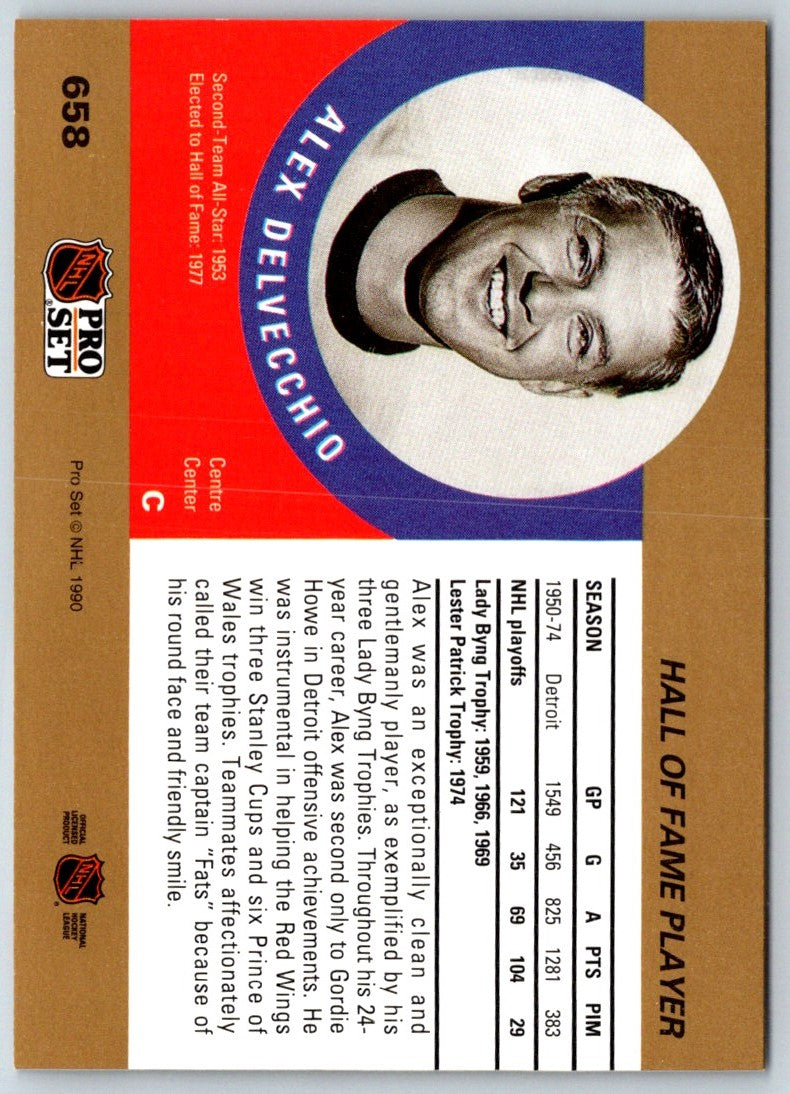 1990 Pro Set Alex Delvecchio