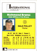 1990 CMC Richmond Braves Dale Polley