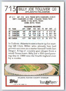 1994 Topps Billy Joe Tolliver