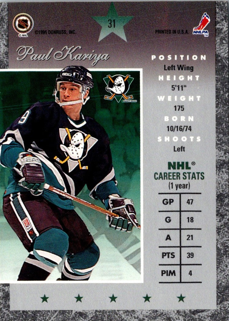 1995 Donruss Paul Kariya