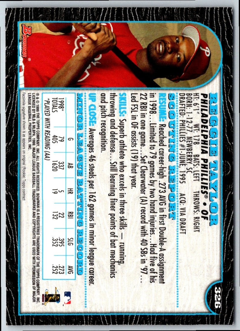 1999 Bowman Reggie Taylor