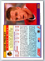 1991 Score Wayne Presley #221