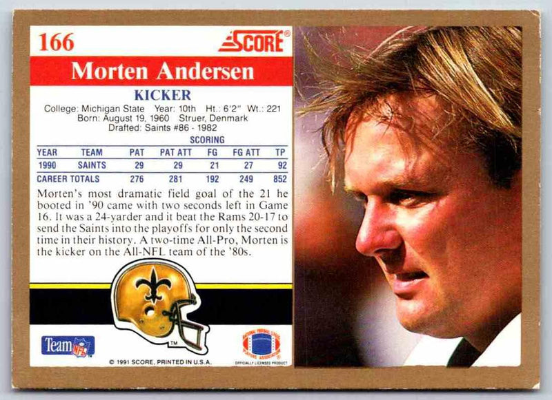 1991 Score Morten Andersen