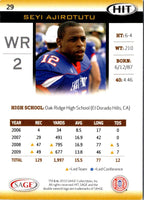2010 SAGE HIT Seyi Ajirotutu #29