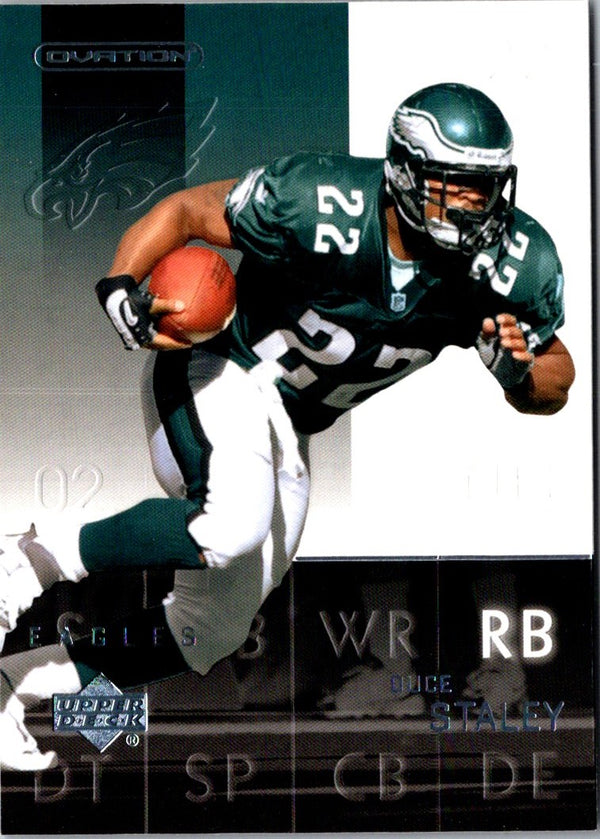 2002 Upper Deck Ovation Duce Staley #66