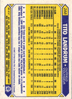 1987 O-Pee-Chee Tito Landrum #288