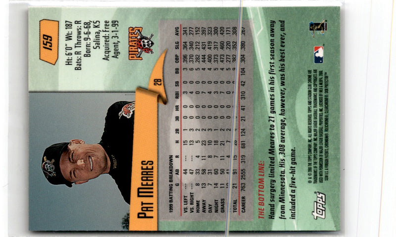 2000 Stadium Club Pat Meares