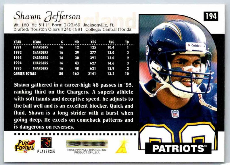 1996 Score Shawn Jefferson