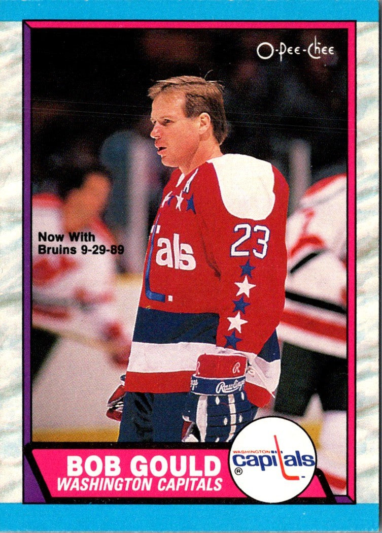 1987 Kodak Washington Capitals Bob Gould