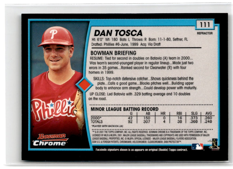 2001 Bowman Chrome Dan Tosca