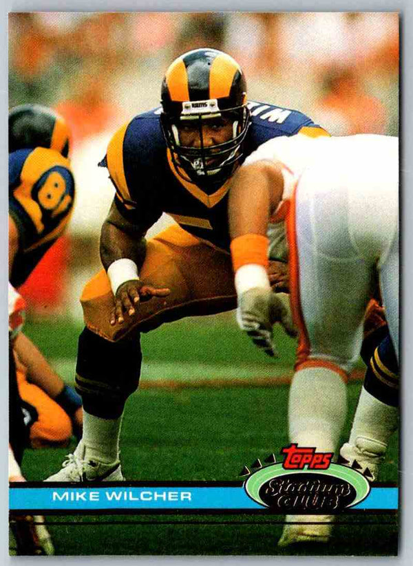 1991 Topps Stadium Club Football Mike Wilcher #335