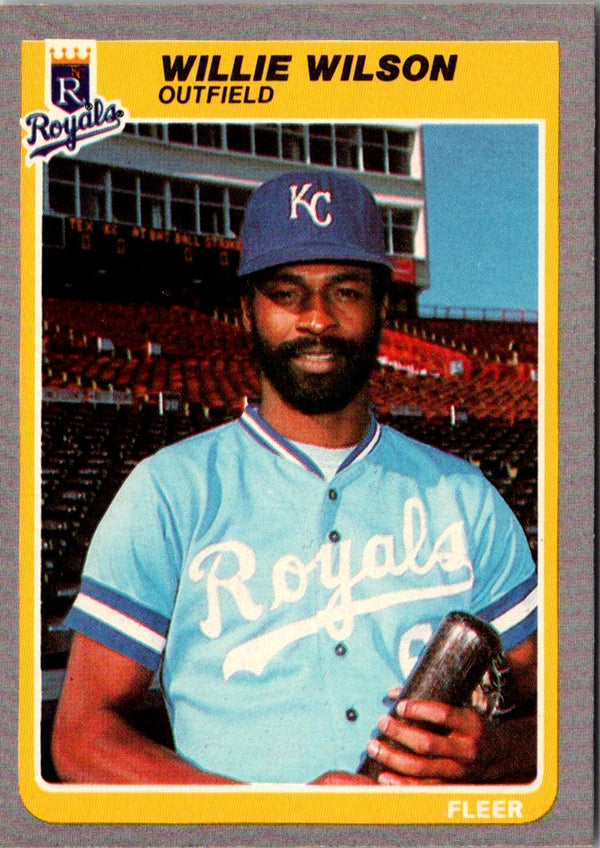 1985 Fleer Willie Wilson #218